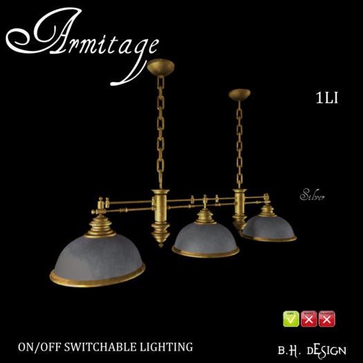 BHD ARMITAGE LIGHTING 3 LAMPS (SILVER)