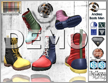 ☾ⅅⅅ☽ ☣ ANDREA SHORT LEATHER BOOTS MALE ☣   [DEMO]