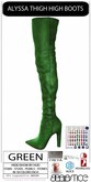 Baiastice_Alyssa Thigh High Boots-Green