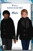 {M} [Terry Winter Coat] [Black] [Boxed]