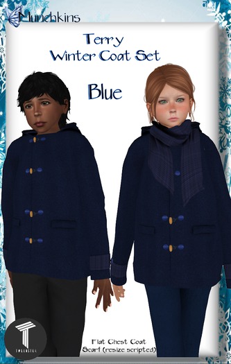 {M} [Terry Winter Coat] [Blue] [Boxed]