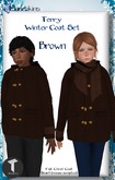 {M} [Terry Winter Coat] [Brown] [Boxed]