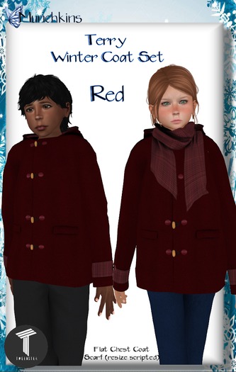 {M} [Terry Winter Coat] [Red] [Boxed]