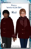 {M} [Terry Winter Coat] [Red] [Boxed]