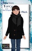 {M} [Terry Winter Coat] [Black] [Youth] [Boxed]