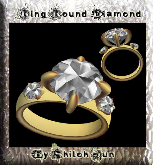 ===RING DIAMOND ROUND GOLD