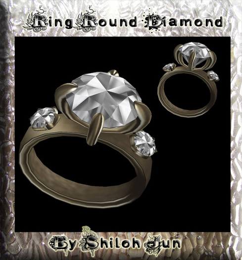 ===RING DIAMOND ROUND PLATINUM