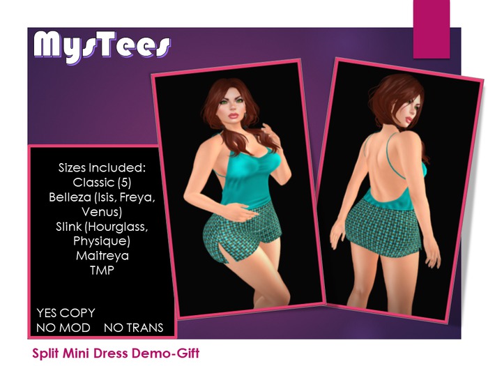 Split Mini Dress Gift-Demo Boxed