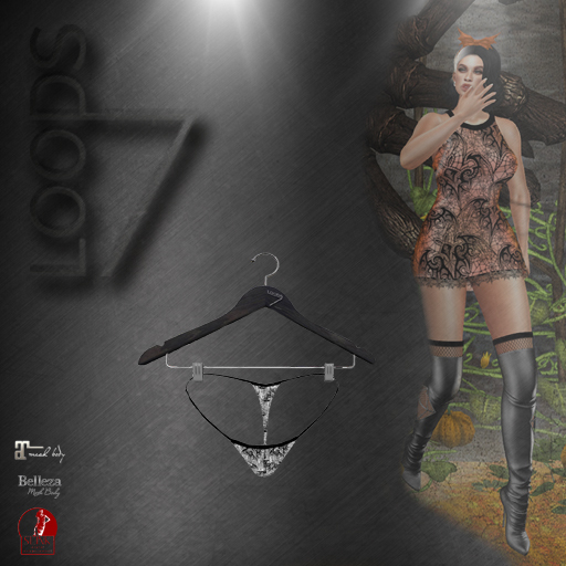 LOODS7 Thong jack-o'-lantern bat (add)