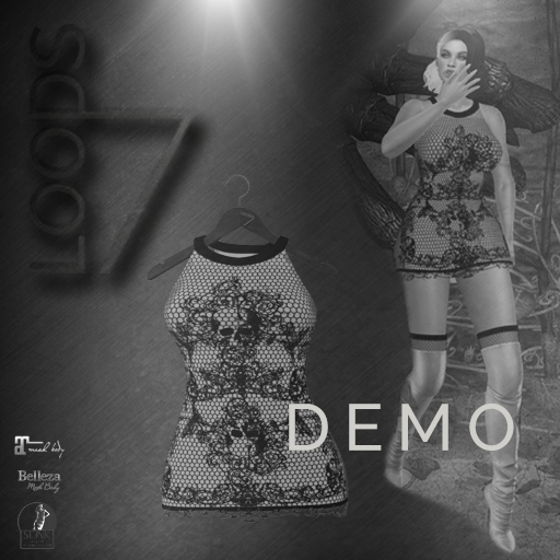 LOODS7 DEMO jack-o'-lantern skull dress (add)