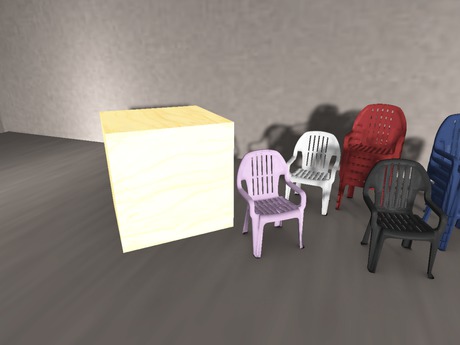 Second Life Marketplace - [KARMA] Plastic PROP miniature chair bundle ...