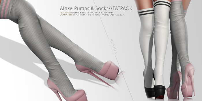 Seniha. Alexa Pumps & Socks // Fatpack