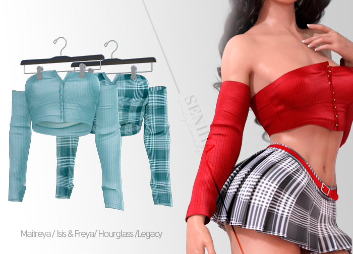 Seniha. Alexa Top // Blue