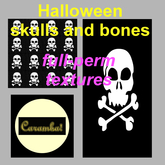 Halloween skulls and bones - textures