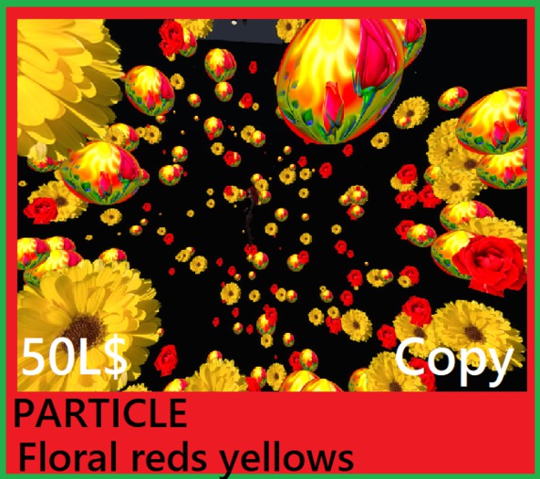 #PARTICLE Florals reds greens