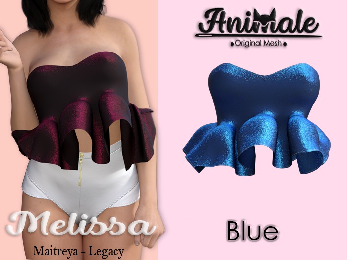 Animale . Melissa Top / Blue {Unpack}