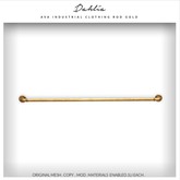 Dahlia - Ava - Industrial Clothing Rod - Retail Display - Gold