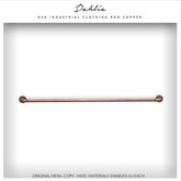 Dahlia - Ava - Industrial Clothing Rod - Retail Display - Copper