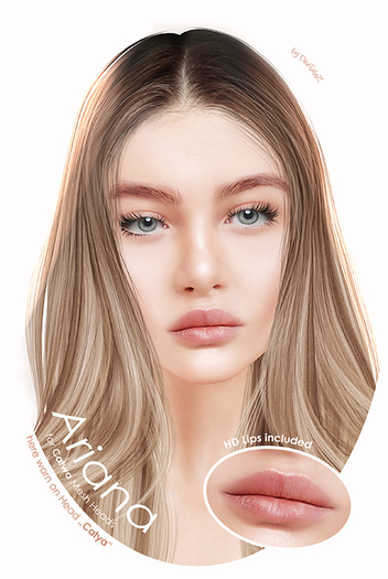 DeeTaleZ DEMO *Appliers* CATWA Head "Ariana" - ALL SKINTONES - BOM ready!