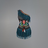 Blue Native Wildflowers Maitreya Dress