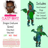 Dragon Outfit - Green/TDKid