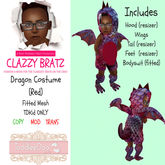 Dragon Outfit - Red/TDKid