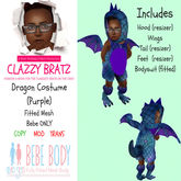 Dragon Outfit - Purple/Bebe