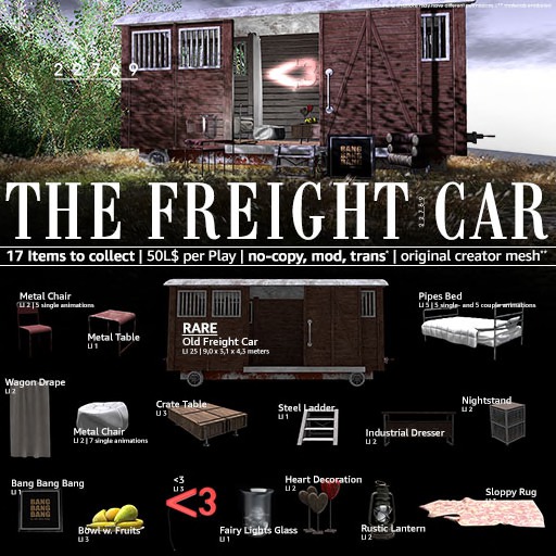 22769 - Old Freight Car - RARE