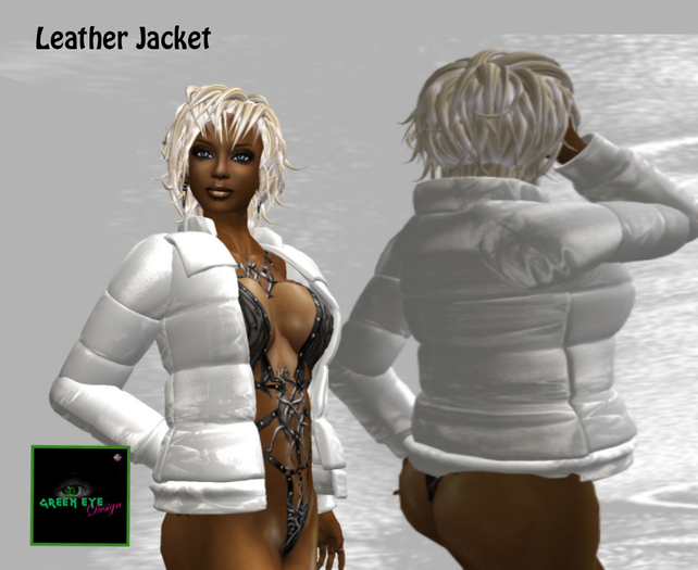 BBC Leather Jacket White