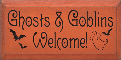 Ghosts and Goblins Welcome Halloween Art