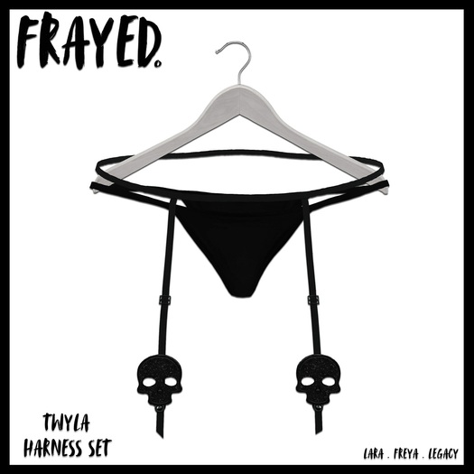 Frayed - Twyla - Harness Set - Black