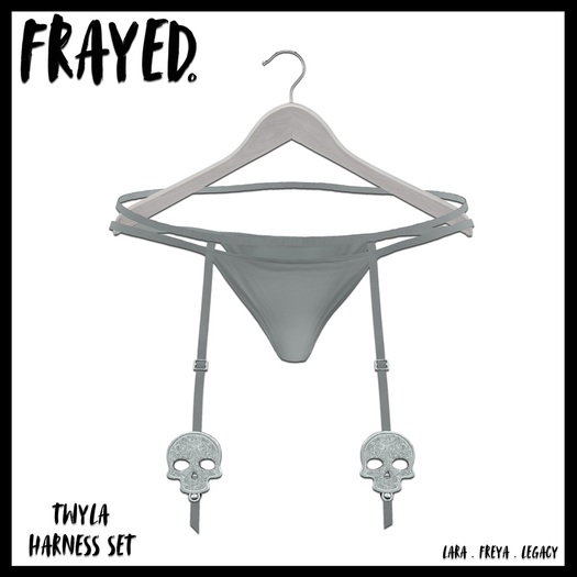 Frayed - Twyla - Harness Set - Grey