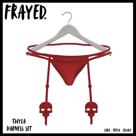 Frayed - Twyla - Harness Set - Red