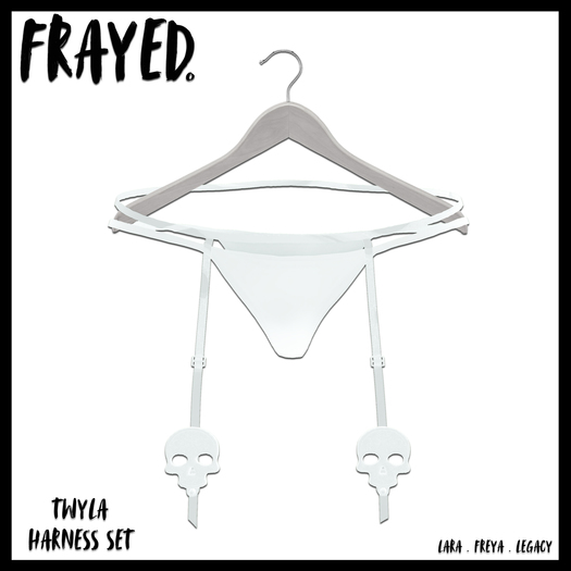 Frayed - Twyla - Harness Set - White