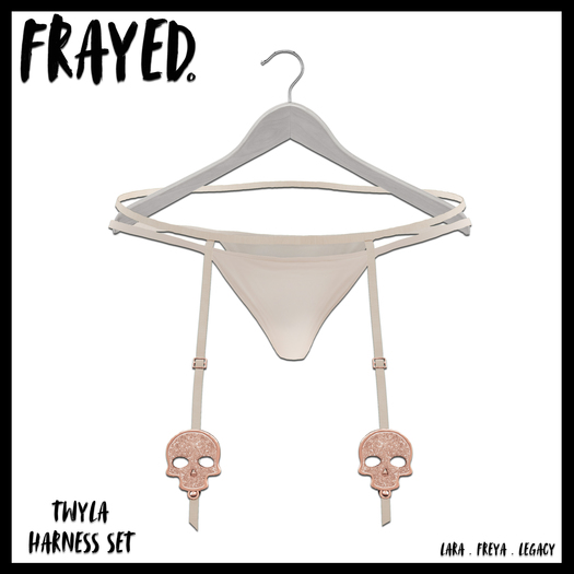Frayed - Twyla - Harness Set - Nude