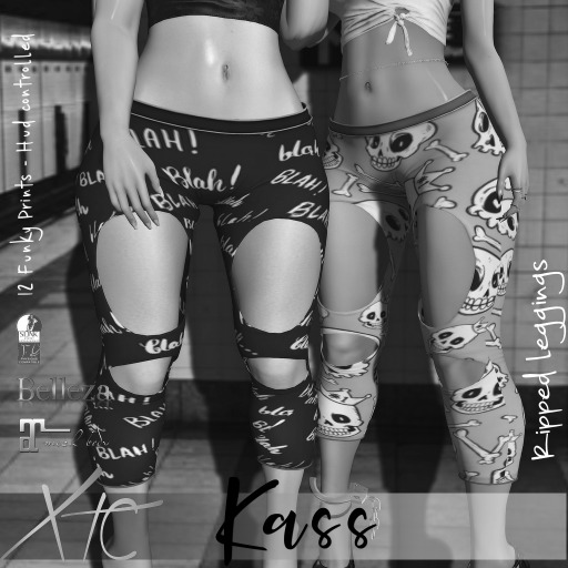 -XTC- Kass Ripped Tights-Prints [DEMO] Add