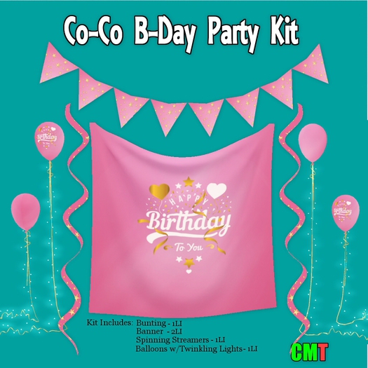 Co-Co B-Day Party Kit - Pink