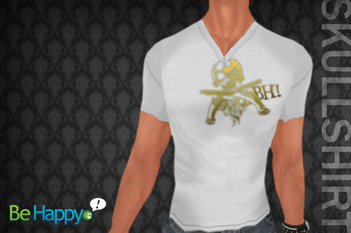 !BH - Skull Shirt - White