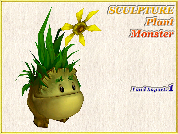 SCULPTURE Plant Monster