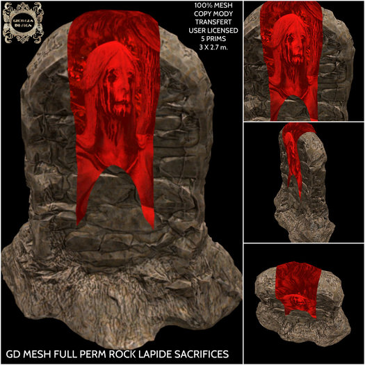 GD MESH FULL PERM ROCK LAPIDE SACRIFICES