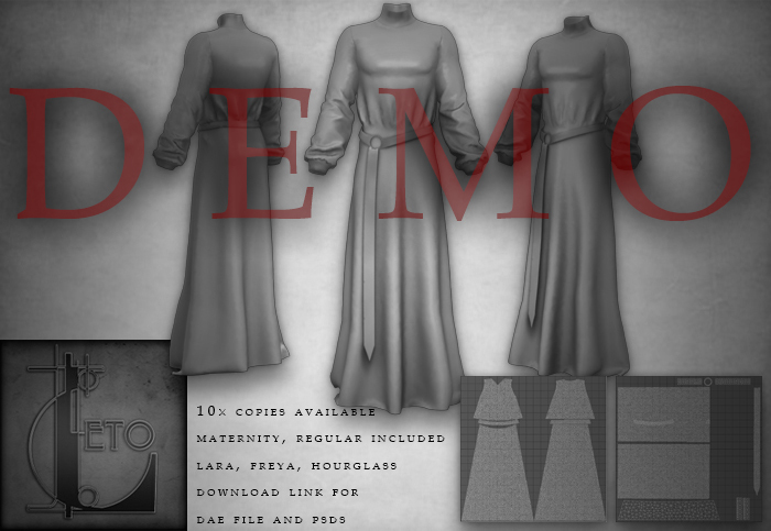 Leto . Mens Fullbody Robe 005 DEMO