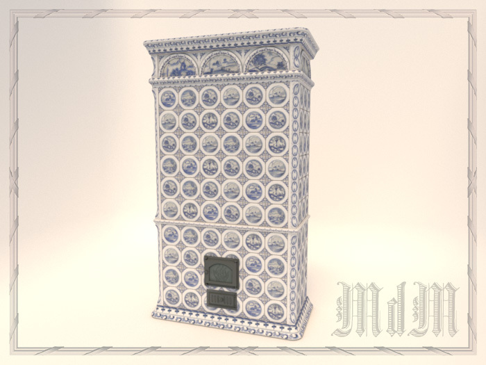 18th Century Tiled Stove 1
