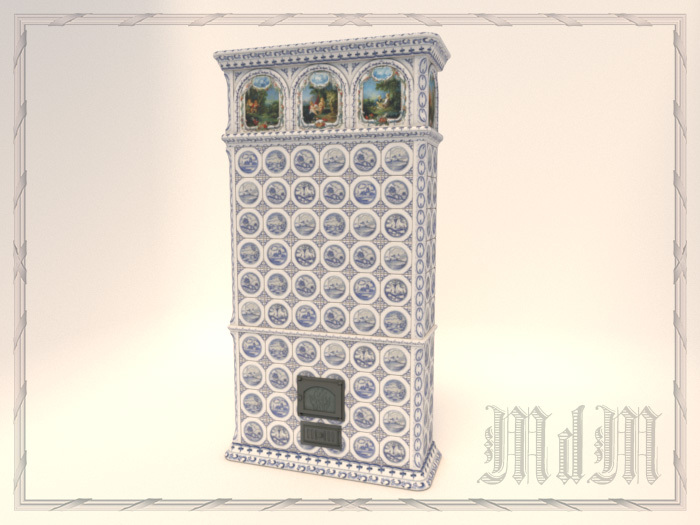 18th Century Tiled Stove 2