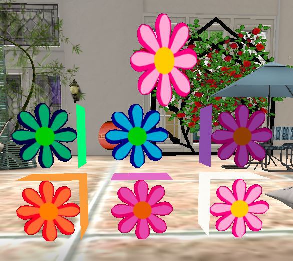 Hippy Hippie Flower Boxes - 7 Boxes / Signs