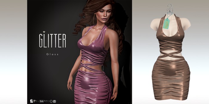 Glitter Gloss Fitmesh Outfit Make up