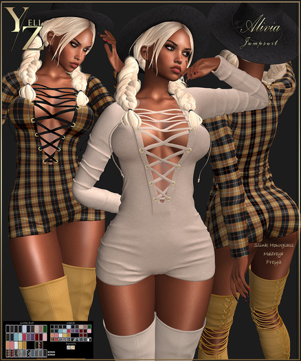 YELIZ MESH "ALIVIA" JUMPSUIT with HUD -DEMO-