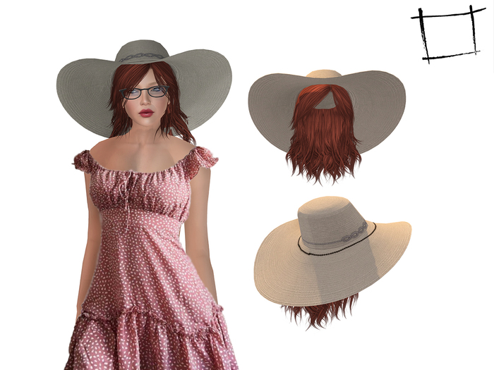 WC1418 Red Hair and Hat