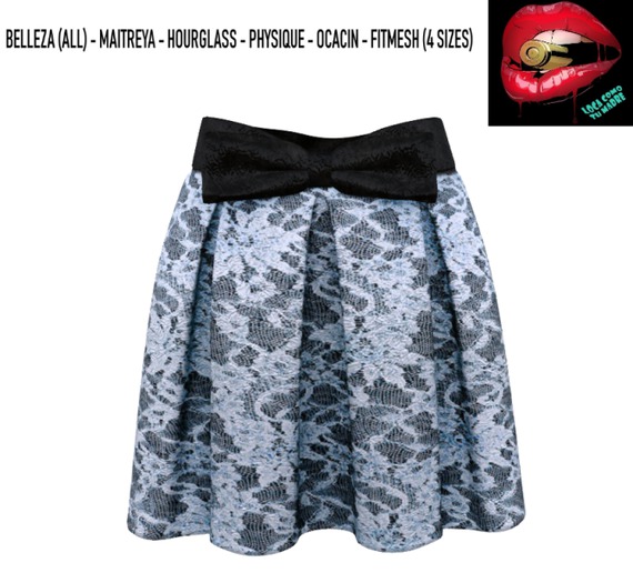 _!_L.C.T.M_!_  Alba Skirt Blue
