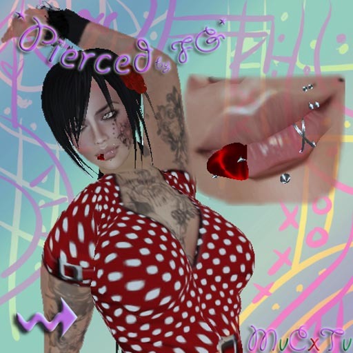 *FG* Heart mouth piercing 