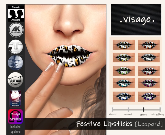.visage. Festive [Leopard] Lipsticks